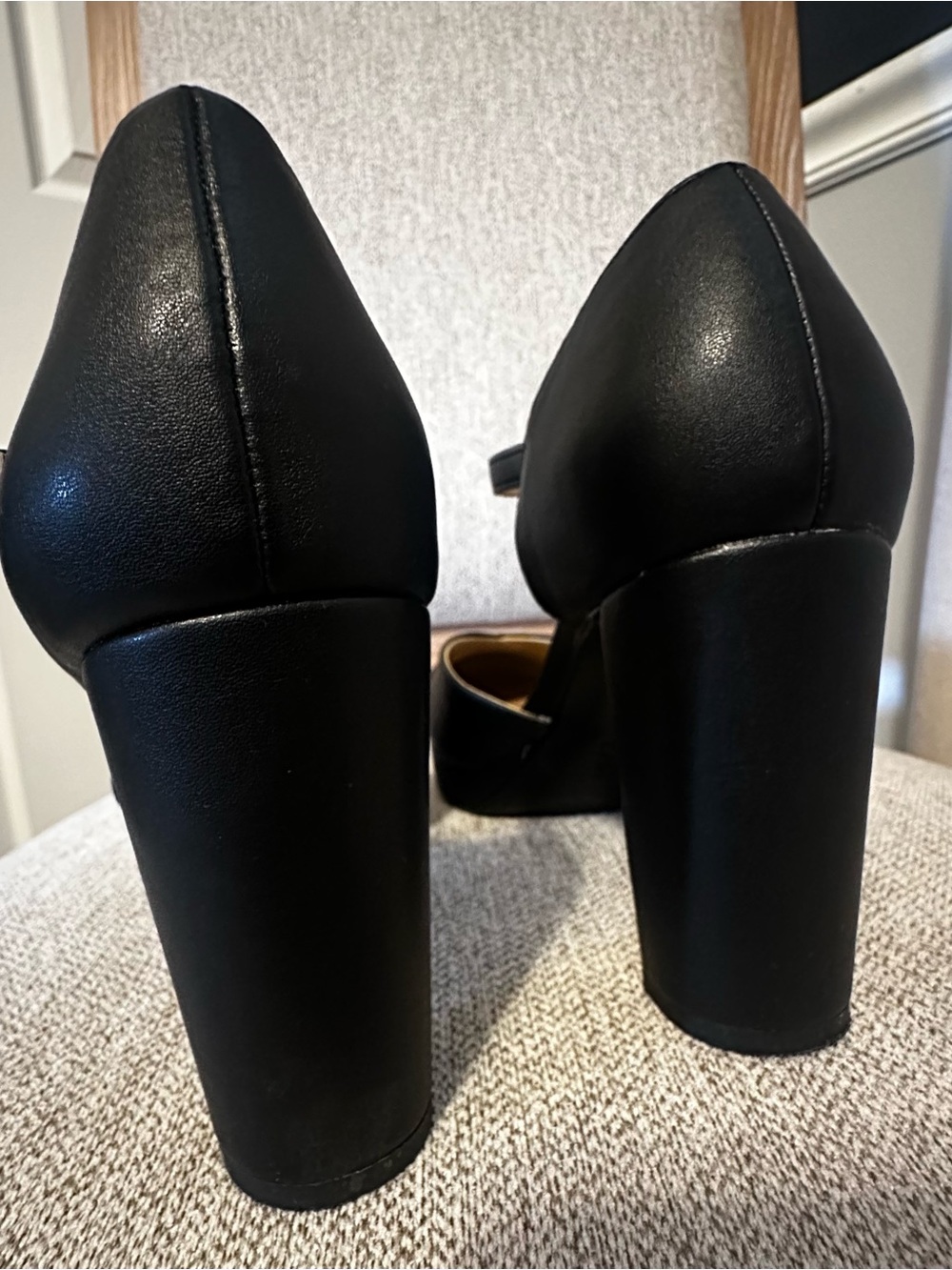 Naturalizer Bandele Black Mary Jane Block Heel platform Pumps - 7.5 - Picture 5 of 9